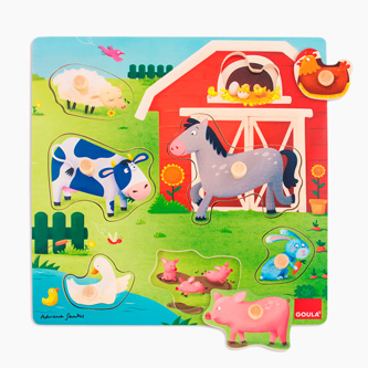 Mommies and Babies Farm Animals Wooden Puzzle for Children - Stikets